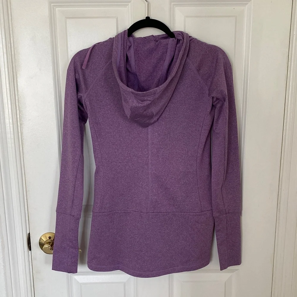 ALO Yoga Women's Lavender Zip-Up Hoodie, Size XS